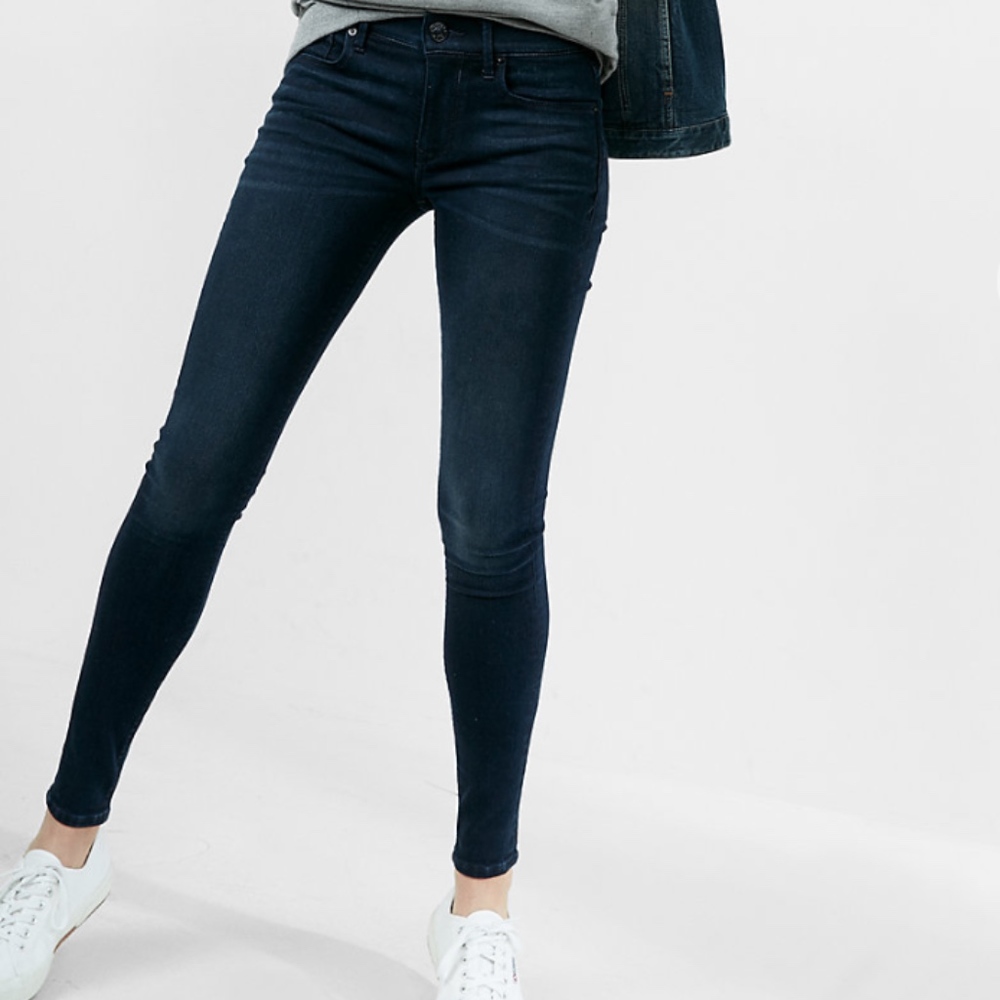 Express Mid Rise Stretch+Supersoft Jean Leggings